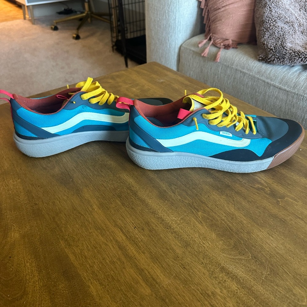 Vans Men's Blue and Yellow Sneakers Size 11.5 - Picture 6 of 8